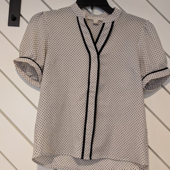 Monteau Los Angeles Tops - Monteau Los Angeles Polka Dot Blouse